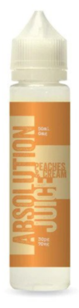 EcigZoo :Peaches & Cream 50ml Shortfill, 50ml, E-liquid - Absolution