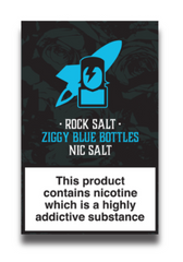 EcigZoo :Rock Salt Nic-Salt Range, 10mg / Ziggy Blue Bottles, 